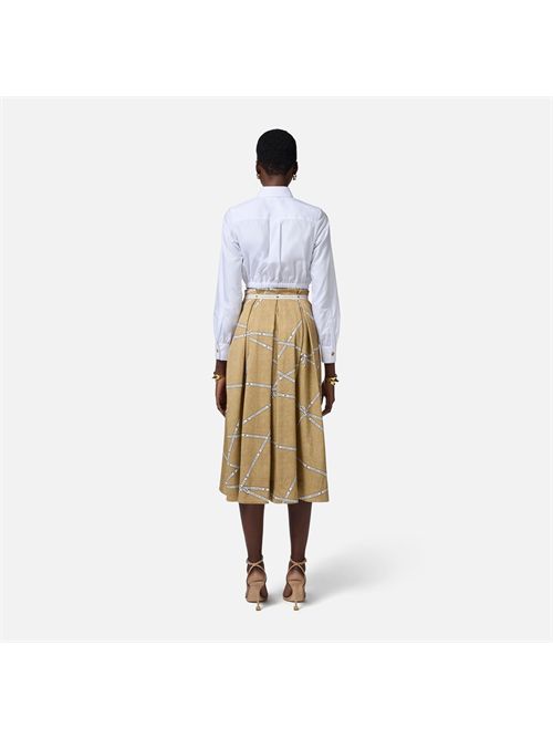 gonna donna paglia ELISABETTA FRANCHI | GO11452E2/BE1